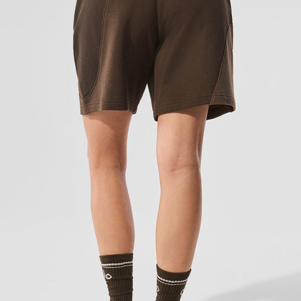 alo Women's 7" Make Waves Short - Espresso Tonal