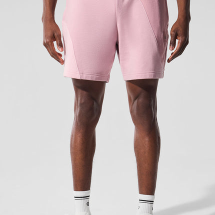 alo Men's 7" Make Waves Short - Sunset Pink Tonal