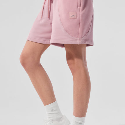 alo Women's 7" Make Waves Short - Sunset Pink Tonal