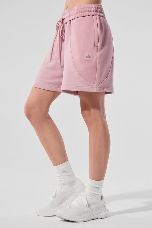 alo Women's 7" Make Waves Short - Sunset Pink Tonal