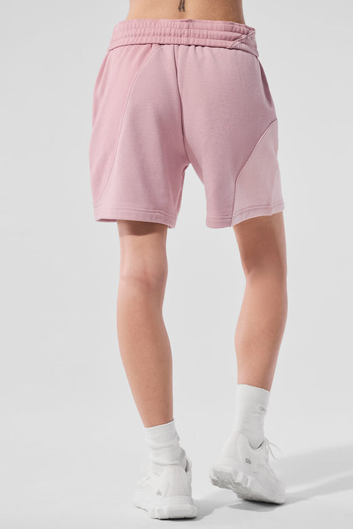 alo Women's 7" Make Waves Short - Sunset Pink Tonal