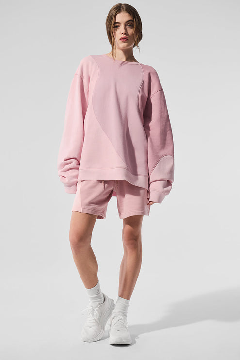 alo Women's 7" Make Waves Short - Sunset Pink Tonal