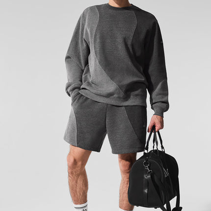 alo Men's 7" Make Waves Short - Dark Heather Grey Tonal