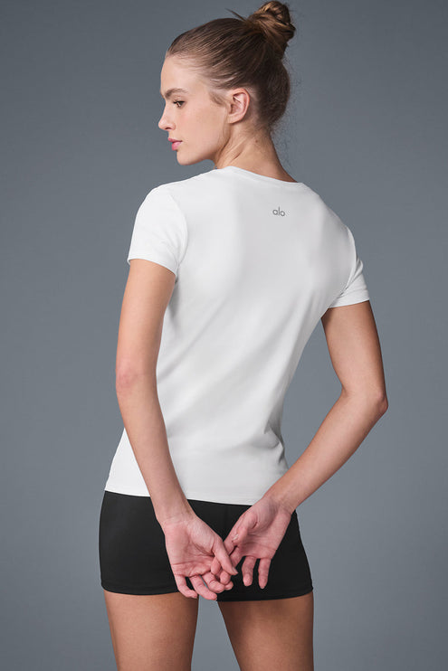 alo Women's Alosoft Finesse Tee - White