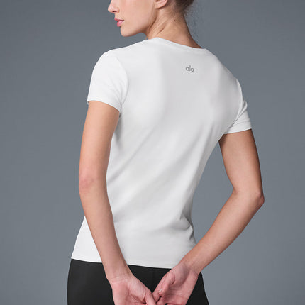 alo Women's Alosoft Finesse Tee - White