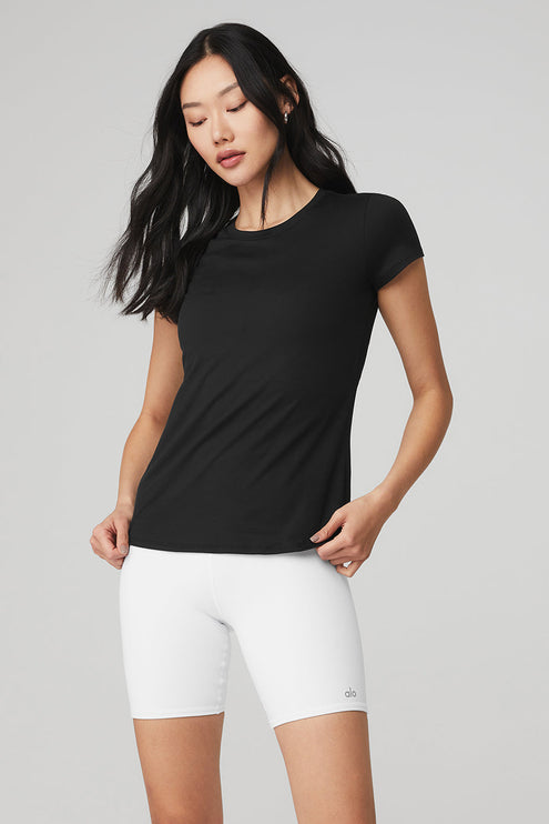 alo Women's Alosoft Finesse Tee - Black