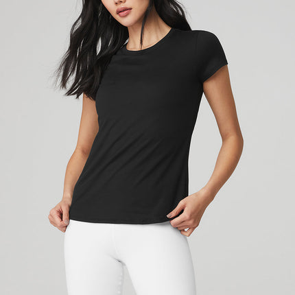 alo Women's Alosoft Finesse Tee - Black