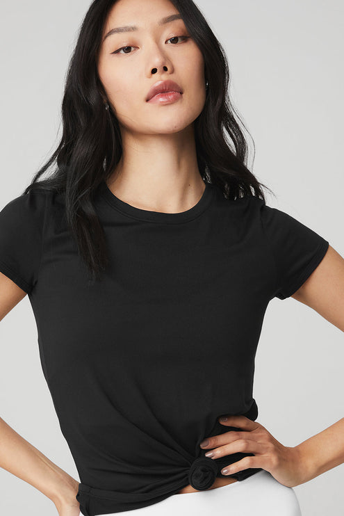 alo Women's Alosoft Finesse Tee - Black