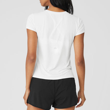 alo Women's All Day Short Sleeve - White
