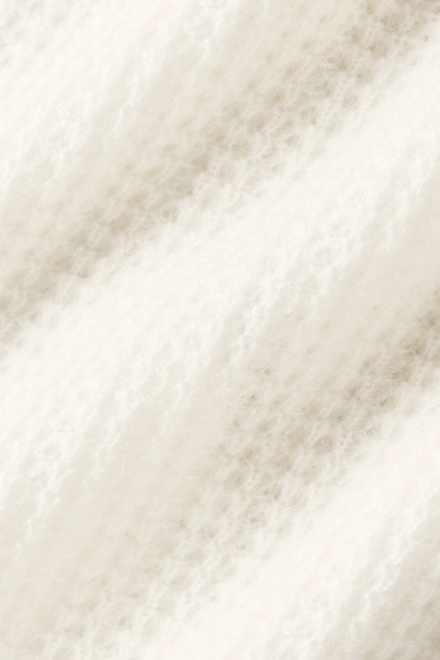 alo Women's Cashmere Plush Waffle Polo Tee - Ivory