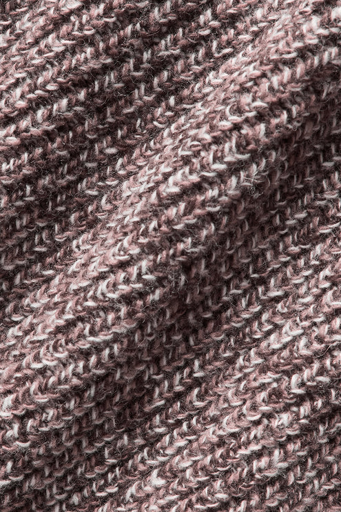 alo Women's Marl Sweater Short Sleeve - Mushroom Marl