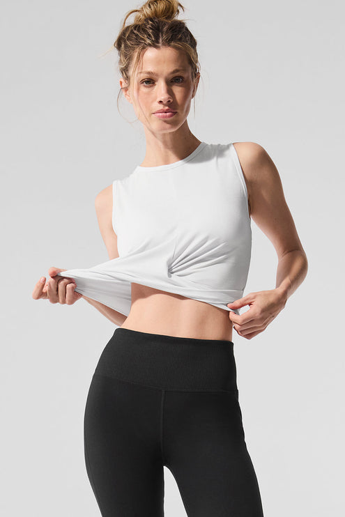 alo Women's Cover Tank - White