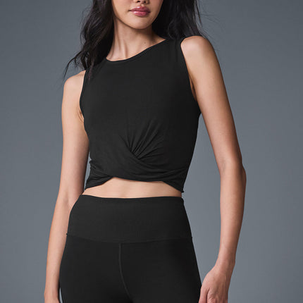 alo Women's Cover Tank - Black
