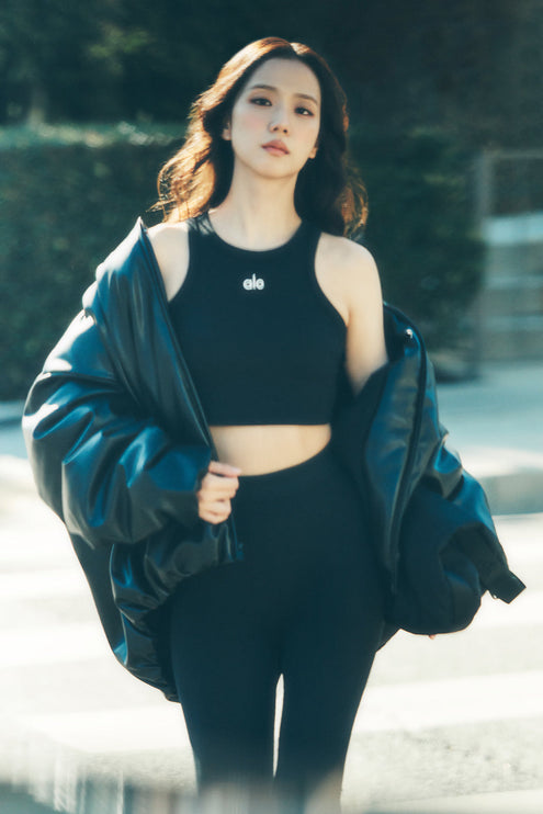 alo Women's Aspire Tank - Black/White