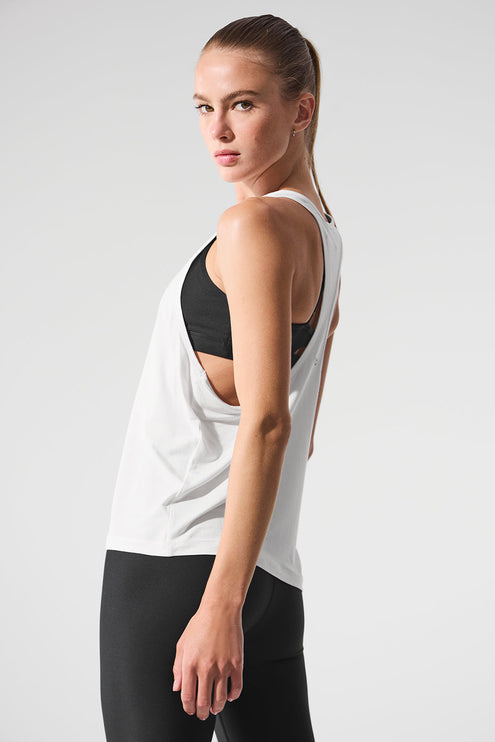 alo Women's All Day Tank - White