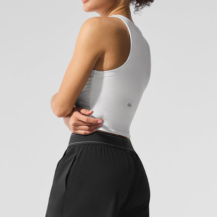 alo Women's Goddess Ribbed Go-To Tank - White
