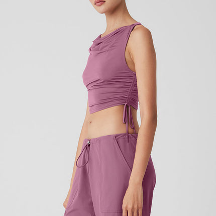 alo Women's Standout Cropped Tank - Soft Mulberry
