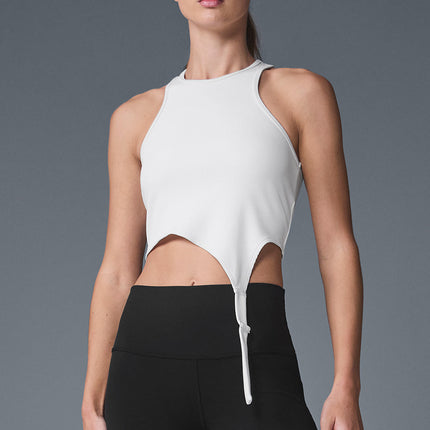 alo Women's Alosoft Ribbed Revelation Tank - White