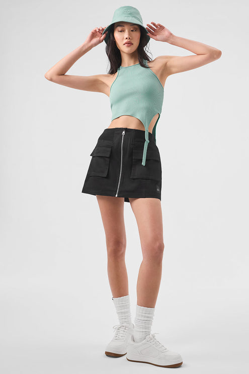 alo Women's Alosoft Ribbed Revelation Tank - Botanical Green