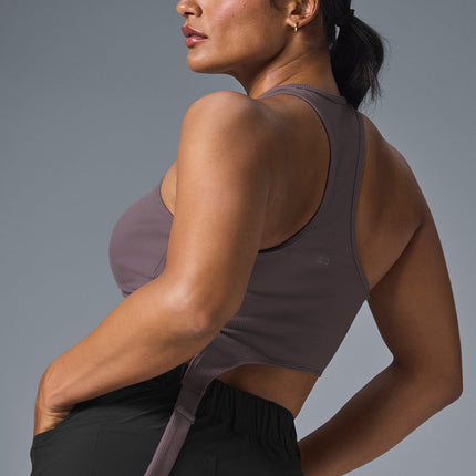 alo Women's Alosoft Ribbed Revelation Tank - Raisinette