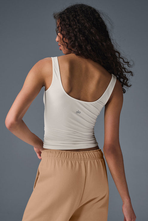 alo Women's Sheer Glow Tank - Ivory
