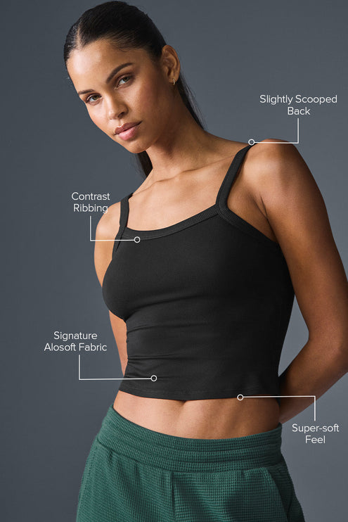 alo Women's Alosoft Sweet Talker Tank - Black