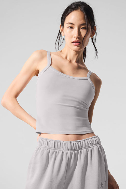 alo Women's Washed Alosoft Sweet Talker Tank - Grey Sky Wash