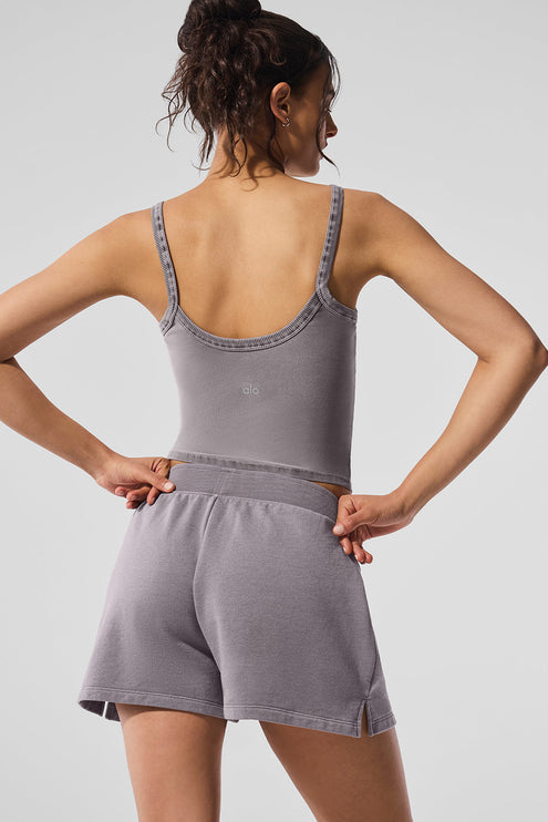 alo Women's Washed Alosoft Sweet Talker Tank - Cool Grey Wash