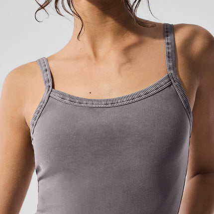 alo Women's Washed Alosoft Sweet Talker Tank - Cool Grey Wash
