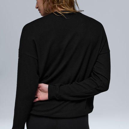 alo Women's Soho Pullover - Black