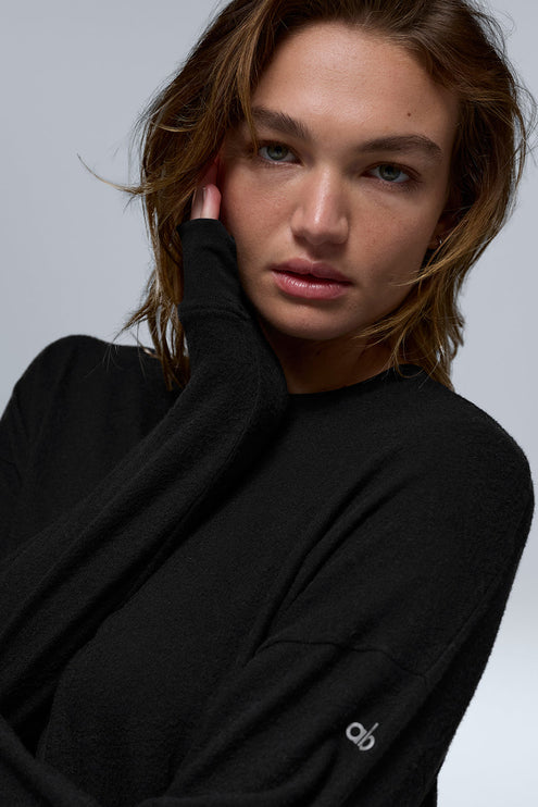 alo Women's Soho Pullover - Black