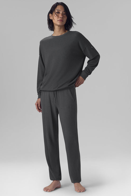 alo Women's Soho Pullover - Anthracite