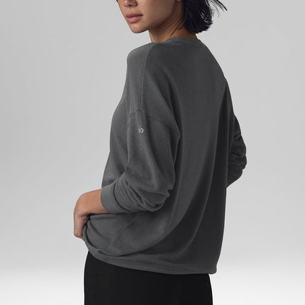 alo Women's Soho Pullover - Anthracite