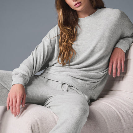 alo Women's Soho Pullover - Athletic Heather Grey