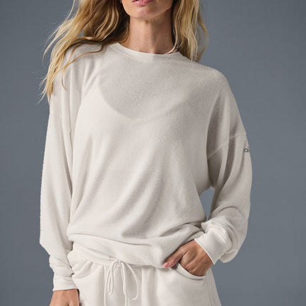 alo Women's Soho Pullover - Ivory