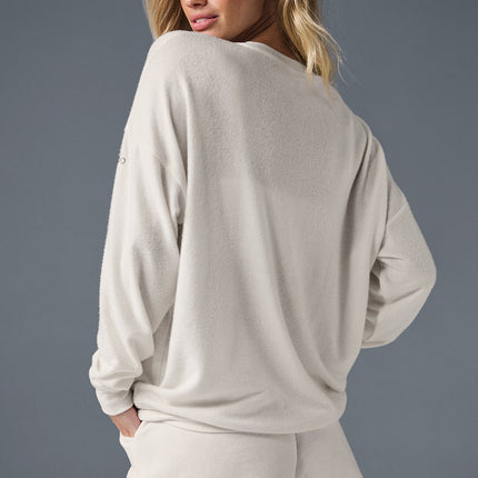 alo Women's Soho Pullover - Ivory