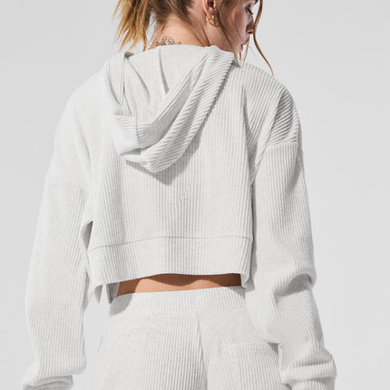 alo Women's Muse Hoodie - White Heather