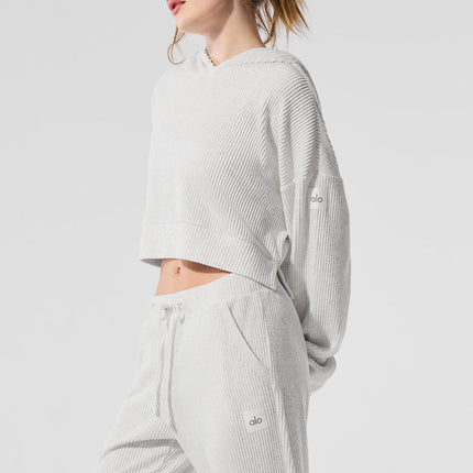 alo Women's Muse Hoodie - White Heather