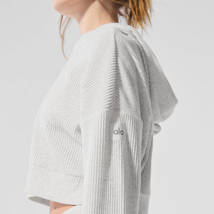 alo Women's Muse Hoodie - White Heather