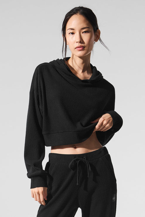 alo Women's Muse Hoodie - Black