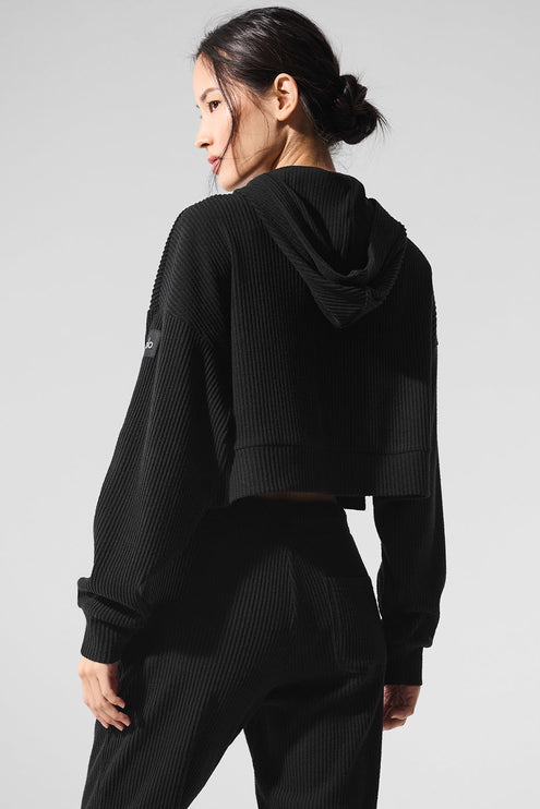 alo Women's Muse Hoodie - Black