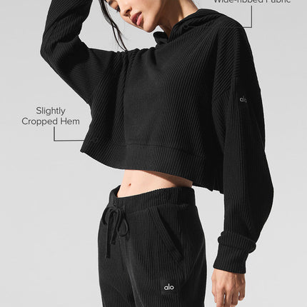 alo Women's Muse Hoodie - Black
