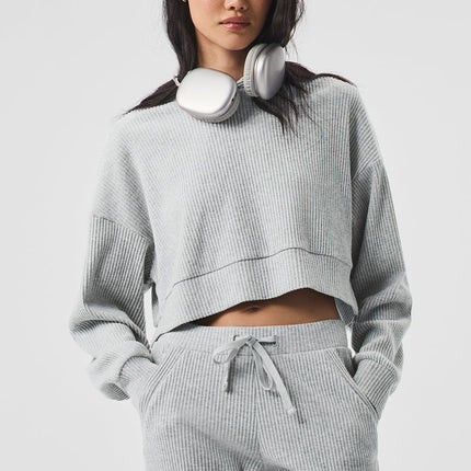 alo Women's Muse Hoodie - Athletic Heather Grey