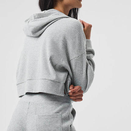 alo Women's Muse Hoodie - Athletic Heather Grey