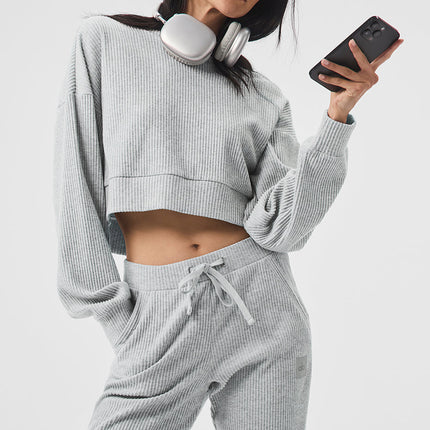 alo Women's Muse Hoodie - Athletic Heather Grey