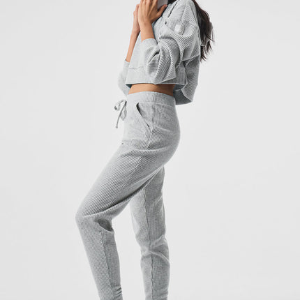 alo Women's Muse Hoodie - Athletic Heather Grey
