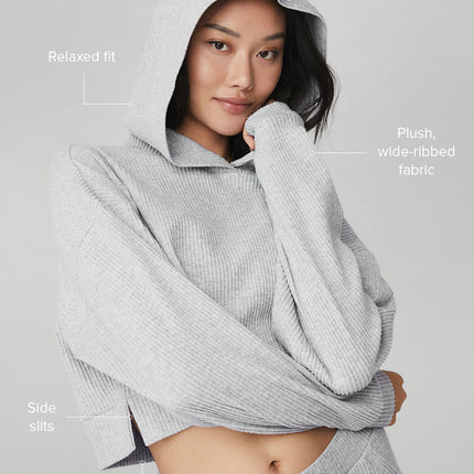 alo Women's Muse Hoodie - Athletic Heather Grey