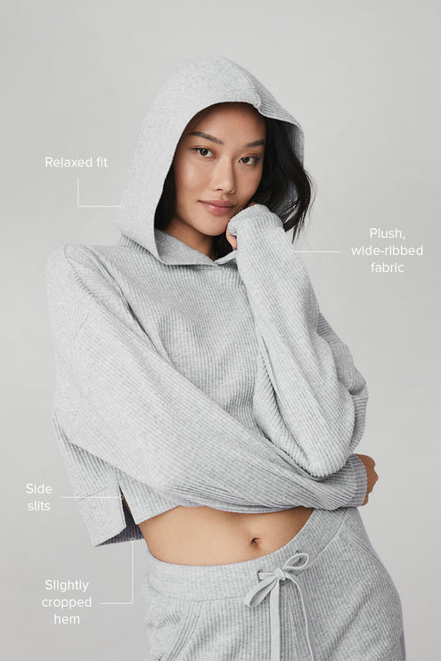 alo Women's Muse Hoodie - Athletic Heather Grey
