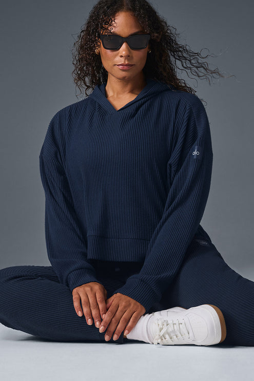 alo Women's Muse Hoodie - Navy