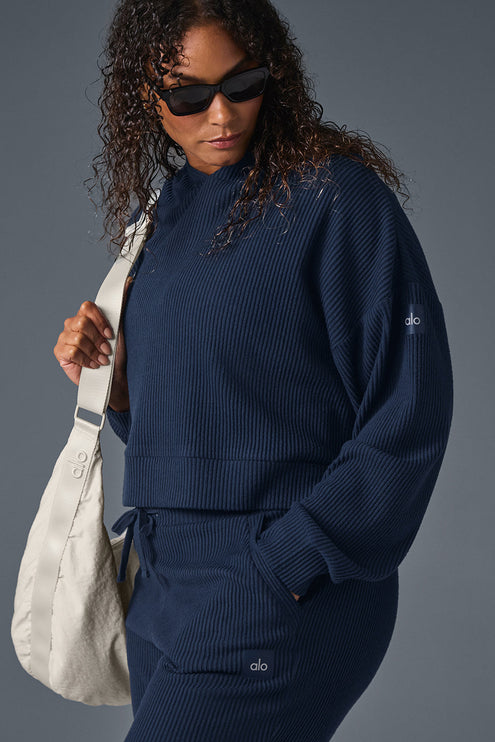 alo Women's Muse Hoodie - Navy